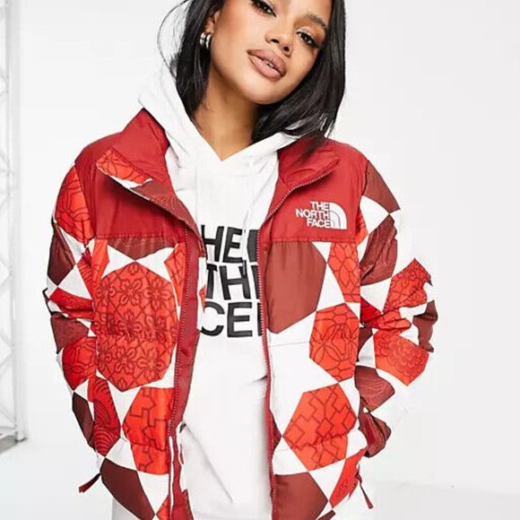 The North Face Womens Printed 1996 Retro Nuptse Jacket NWT - Picture 2 of 11